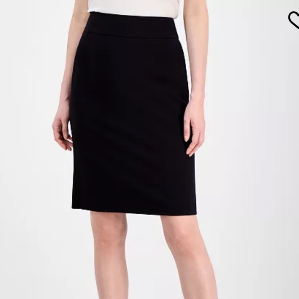 Anne Klein Black Stretch Pencil Skirt